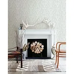 Brewster Home Fashions Kiwassa Grey Antler Damask Wallpaper - SKU 3118-12702