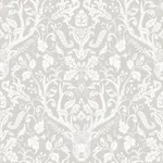 Brewster Home Fashions Kiwassa Grey Antler Damask Wallpaper - SKU 4169-12701