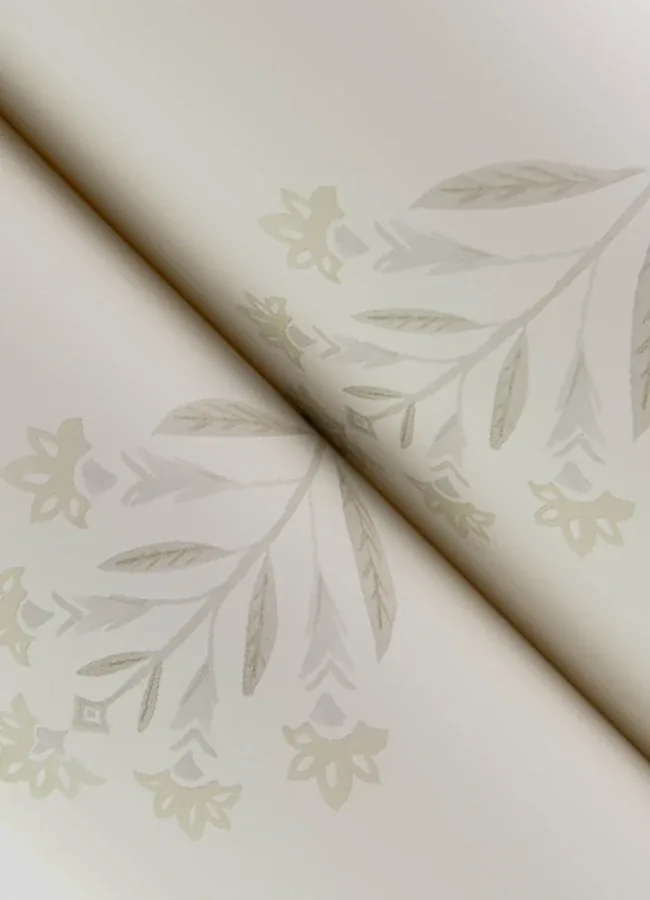 Brewster Home Fashions Kova Dove Floral Crest Wallpaper - SKU 3125-72349