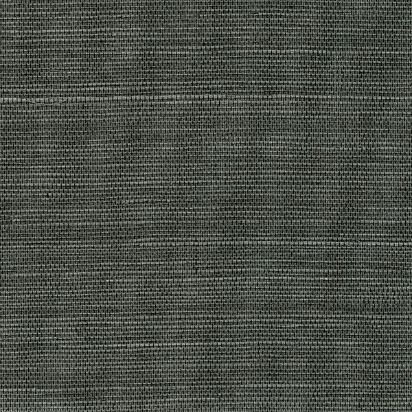 2732-80075 | Kowloon Charcoal Sisal Grasscloth Wallpaper