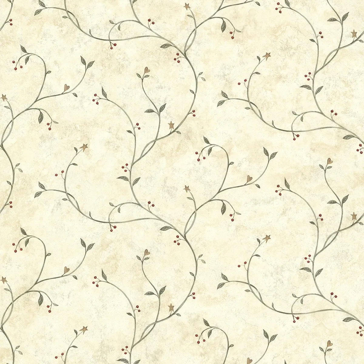 Brewster Home Fashions Kurt Beige Tin Star Trail Wallpaper - SKU 3123-09154