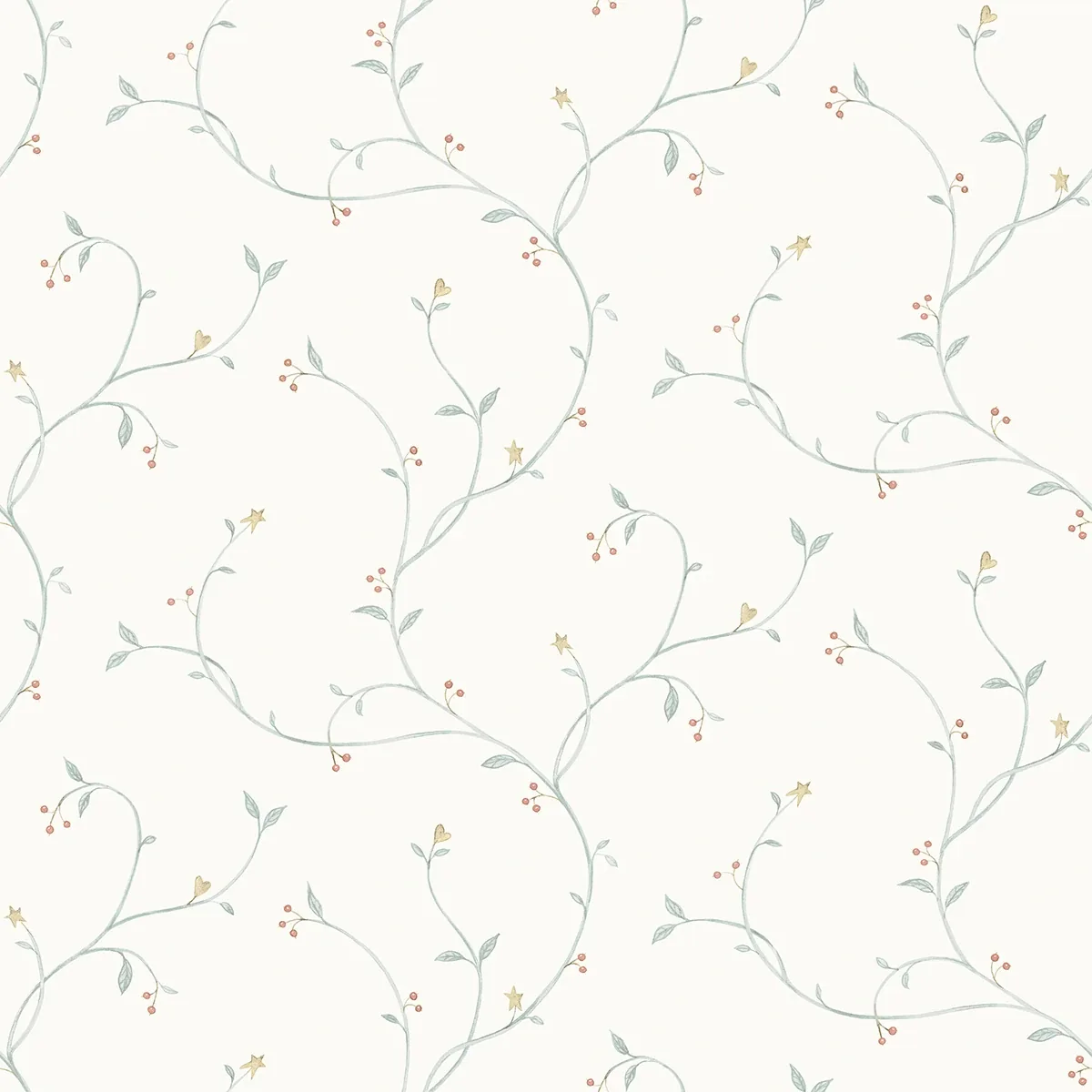 3123-09159 | Kurt Seafoam Tin Star Trail Wallpaper