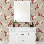 Brewster Home Fashions Kusama Neutral Crane Wallpaper - SKU 2980-560657