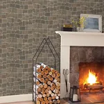 Brewster Home Fashions Kyle Neutral Slate Path Wallpaper - SKU 2767-44151