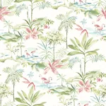 Brewster Home Fashions Lagoon Green Scenic Island Wallpaper | Wallpaper Twins Brewster Home Fashions Lagoon Green Scenic Island Wallpaper - SKU 3120-12071