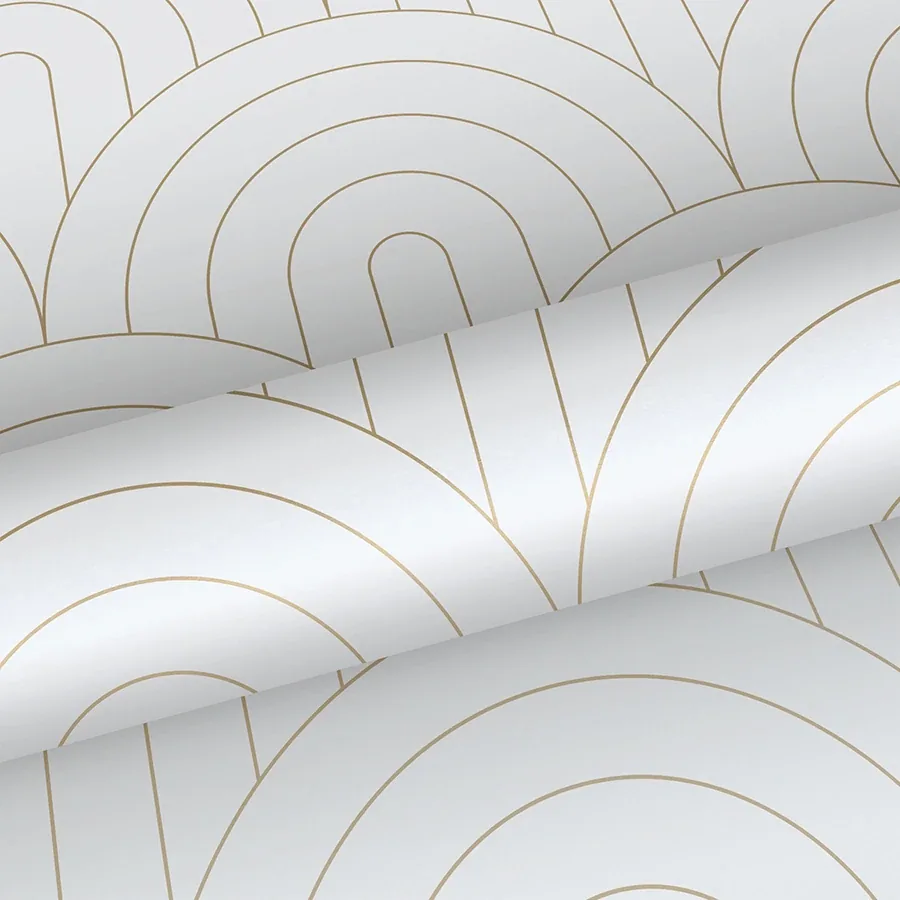 Brewster Home Fashions Lalique White Art Deco Motif Wallpaper - SKU DD139215
