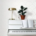 Brewster Home Fashions Lalique White Art Deco Motif Wallpaper - SKU DD139215