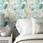Brewster Home Fashions Lana Aqua Tropica Wallpaper - SKU WLD53132W