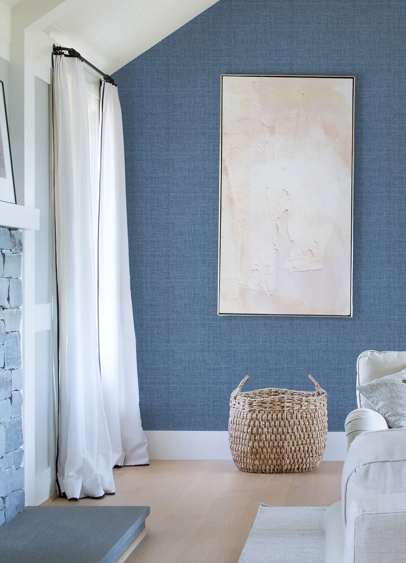 Brewster Home Fashions Lanister Blue Texture Wallpaper - SKU 4157-26232