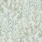 Brewster Home Fashions Laverne Aquamarine Wildflowers Wallpaper - SKU 4191-83018