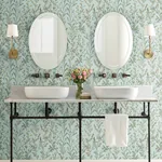 Brewster Home Fashions Laverne Aquamarine Wildflowers Wallpaper - SKU 4191-83018