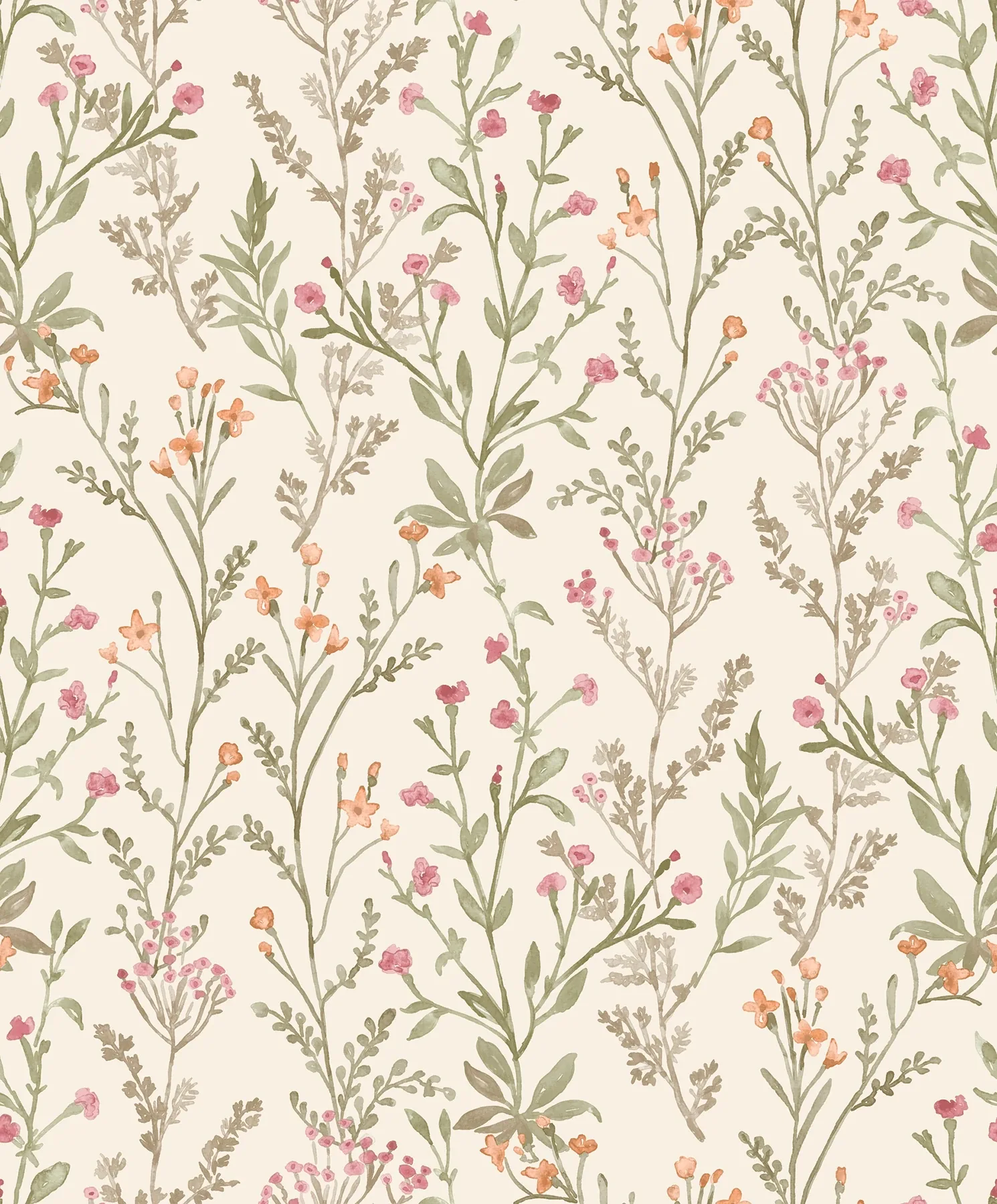 4191-83019 | Laverne Green Wildflowers Wallpaper