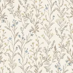 Brewster Home Fashions Laverne Neutral Wildflowers Wallpaper - SKU 4191-83017