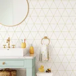 Brewster Home Fashions Leda Metallic Geometric Wallpaper - SKU 4060-347682
