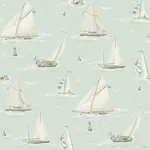 Brewster Home Fashions Leeward Aqua Sailboat Wallpaper - SKU 4071-71037
