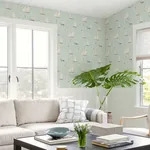 Brewster Home Fashions Leeward Aqua Sailboat Wallpaper - SKU 4071-71037