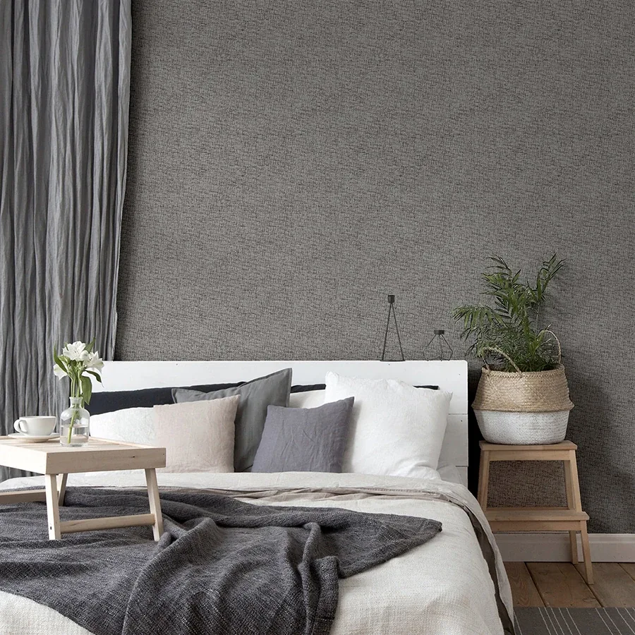 Brewster Home Fashions Leland Charcoal Woven Wallpaper | Wallpaper Twins Brewster Home Fashions Leland Charcoal Woven Wallpaper - SKU AH925600