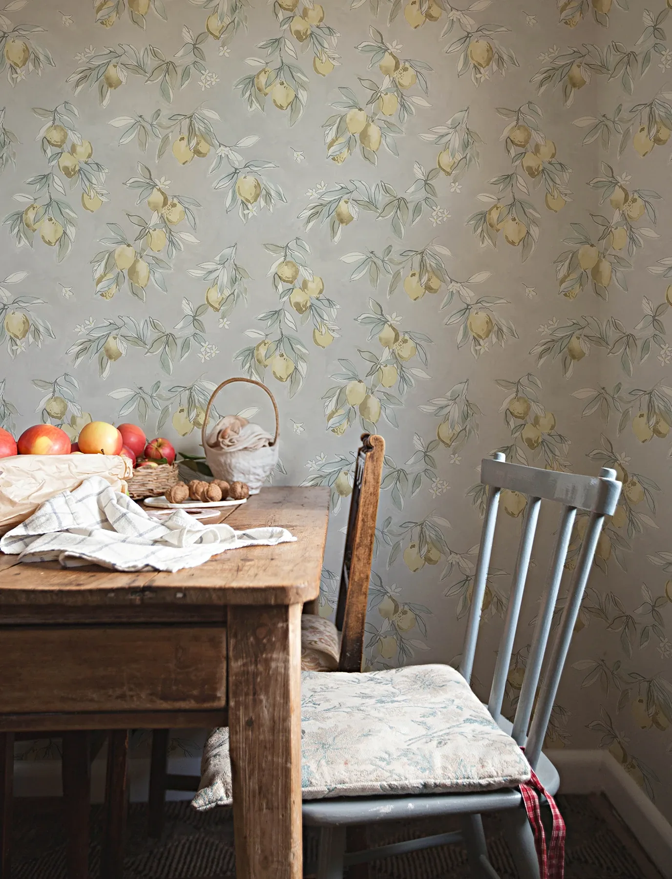 Brewster Home Fashions Lemonade Grey Citrus Wallpaper - SKU 4134-72507