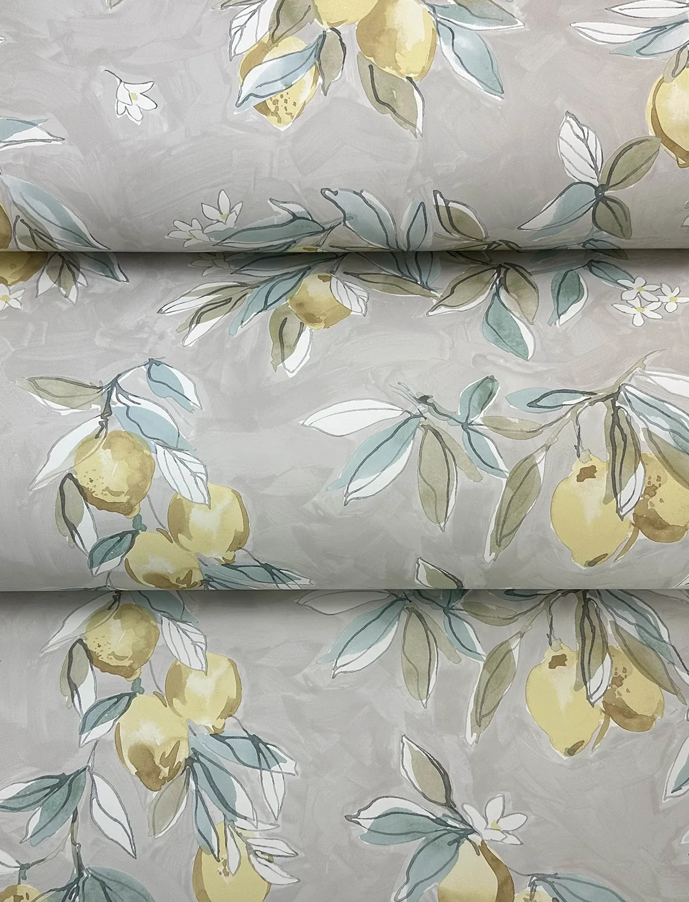 Brewster Home Fashions Lemonade Grey Citrus Wallpaper | Wallpaper Twins Brewster Home Fashions Lemonade Grey Citrus Wallpaper - SKU 4134-72507
