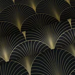Brewster Home Fashions Lempicka Black Art Deco Motif Wallpaper | Wallpaper Twins Brewster Home Fashions Lempicka Black Art Deco Motif Wallpaper - SKU DD139457