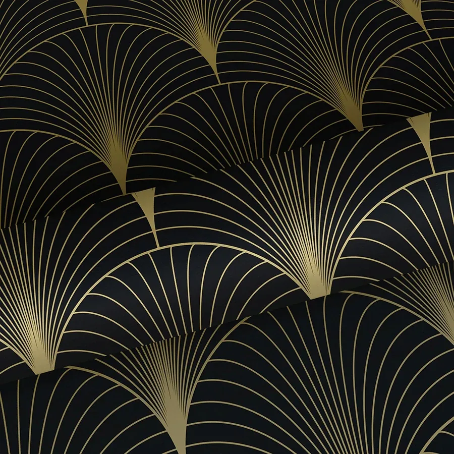 Brewster Home Fashions Lempicka Black Art Deco Motif Wallpaper | Wallpaper Twins Brewster Home Fashions Lempicka Black Art Deco Motif Wallpaper - SKU DD139457