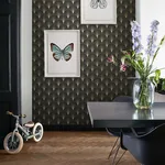 Brewster Home Fashions Lempicka Black Art Deco Motif Wallpaper | Wallpaper Twins Brewster Home Fashions Lempicka Black Art Deco Motif Wallpaper - SKU DD139457