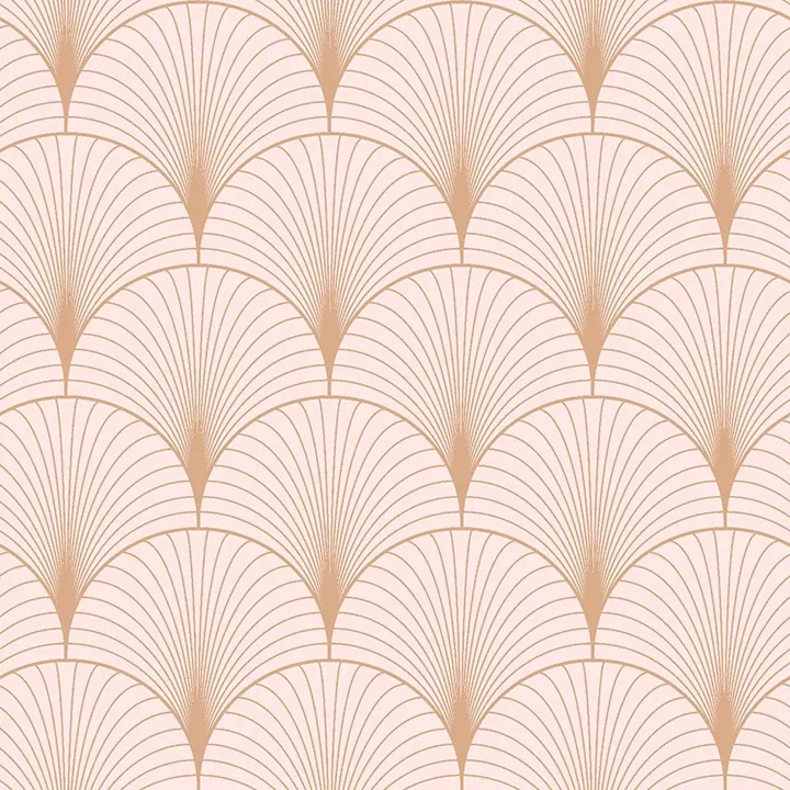 Brewster Home Fashions Lempicka Pink Art Deco Motif Wallpaper - SKU DD139229