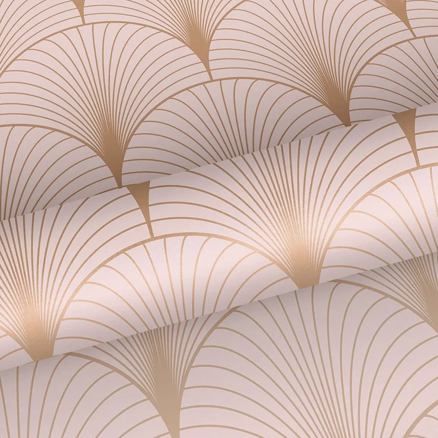 Brewster Home Fashions Lempicka Pink Art Deco Motif Wallpaper - SKU DD139229