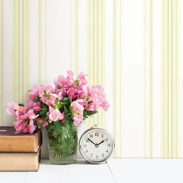 Brewster Home Fashions Lenna Yellow Jasmine Stripe Wallpaper | Wallpaper Twins Brewster Home Fashions Lenna Yellow Jasmine Stripe Wallpaper - SKU 2718-68766