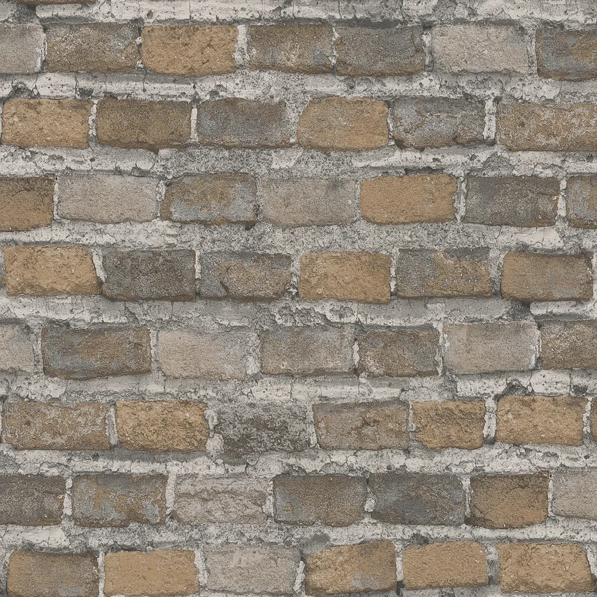 Brewster Home Fashions Lennox Neutral Brick Wallpaper - SKU 4041-428056