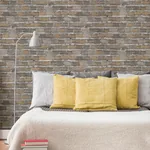 Brewster Home Fashions Lennox Neutral Brick Wallpaper | Wallpaper Twins Brewster Home Fashions Lennox Neutral Brick Wallpaper - SKU 4041-428056