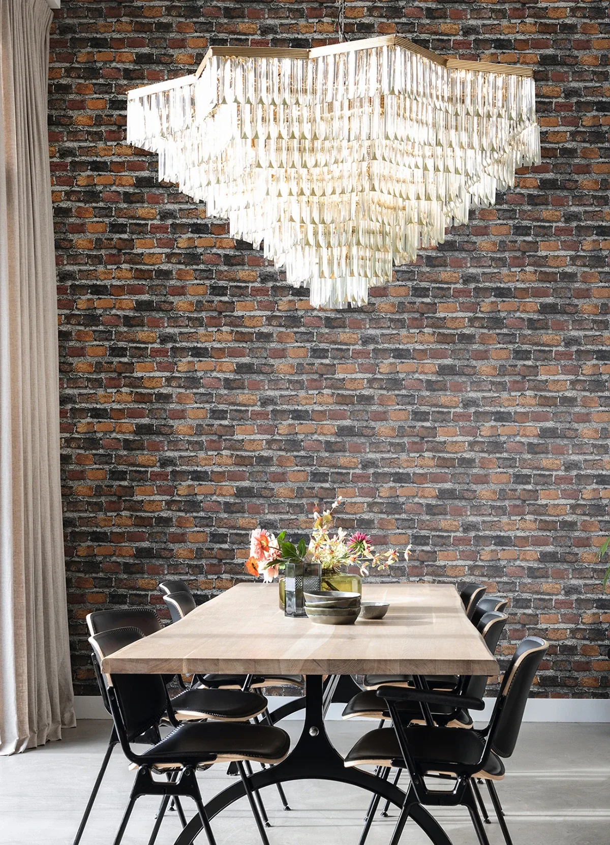 Brewster Home Fashions Lennox Rust Brick Wallpaper - SKU 4041-428063