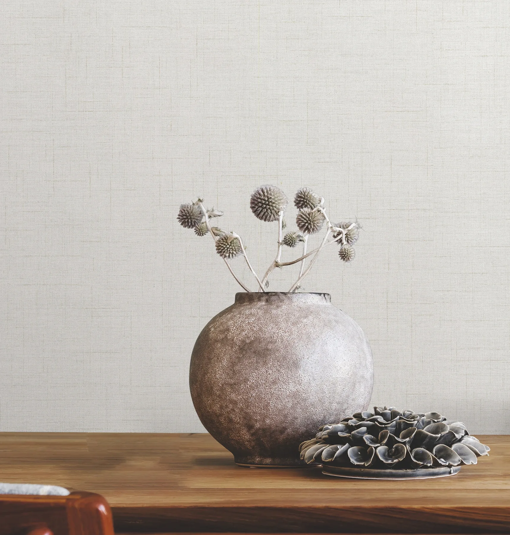 Brewster Home Fashions Leon Off-White Faux Fabric Wallpaper | Wallpaper Twins Brewster Home Fashions Leon Off-White Faux Fabric Wallpaper - SKU 4207-5416