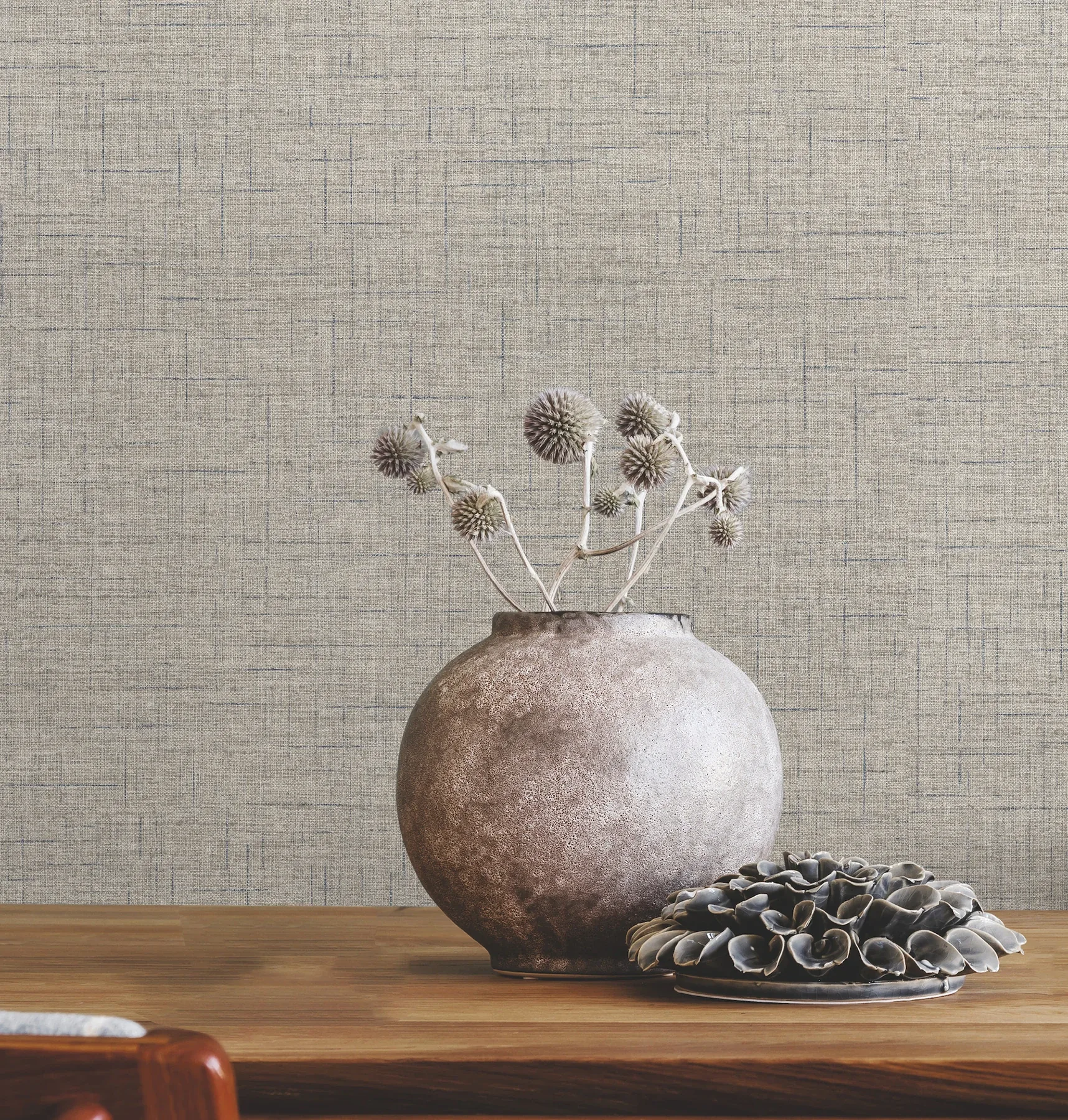 Brewster Home Fashions Leon Olive Faux Fabric Wallpaper | Wallpaper Twins Brewster Home Fashions Leon Olive Faux Fabric Wallpaper - SKU 4207-5414