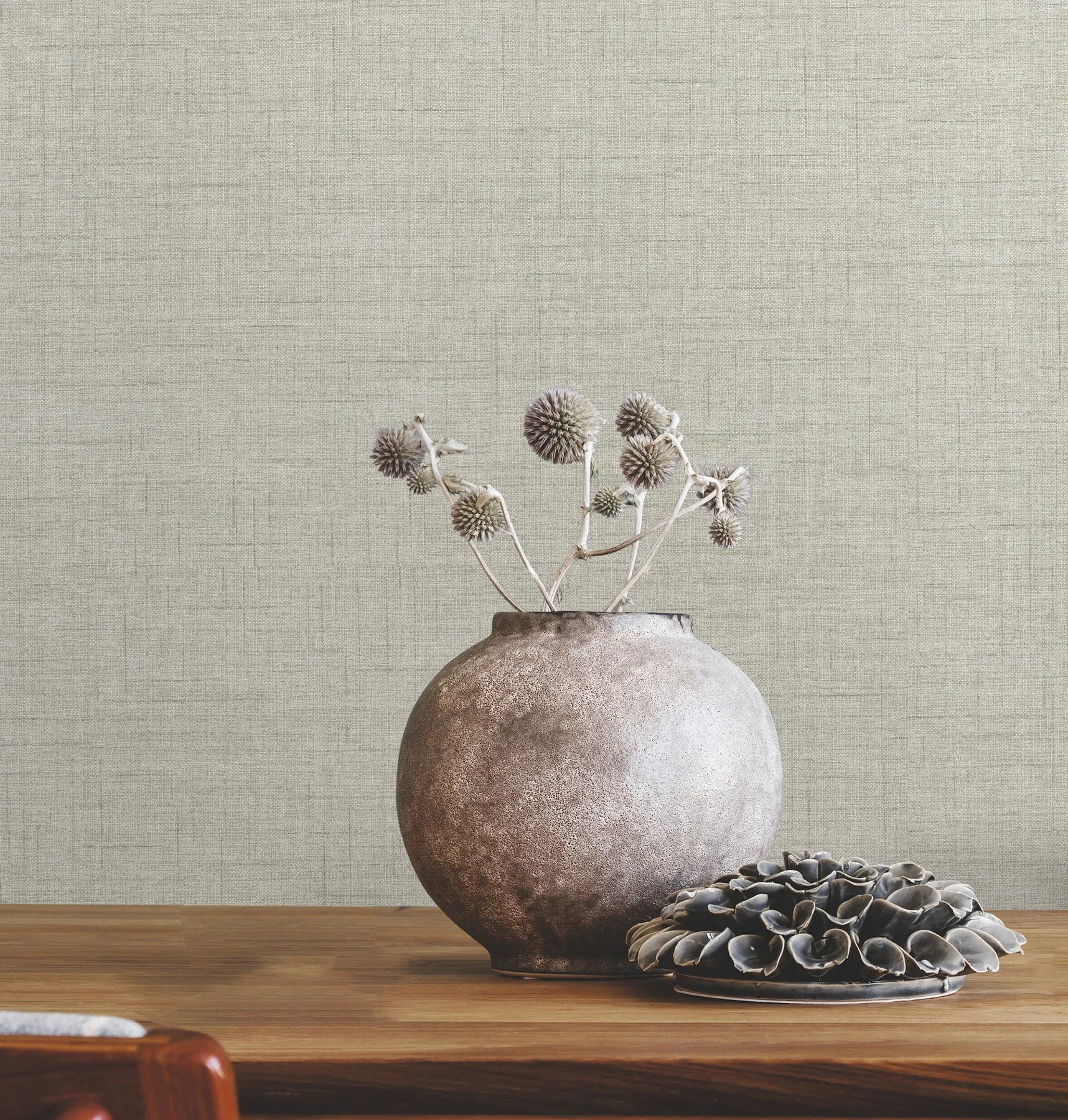 Brewster Home Fashions Leon Sage Faux Fabric Wallpaper - SKU 4207-5417