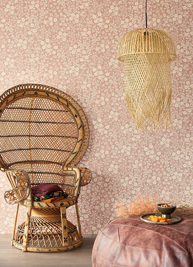 Brewster Home Fashions Liana Blush Trail Wallpaper - SKU 316043