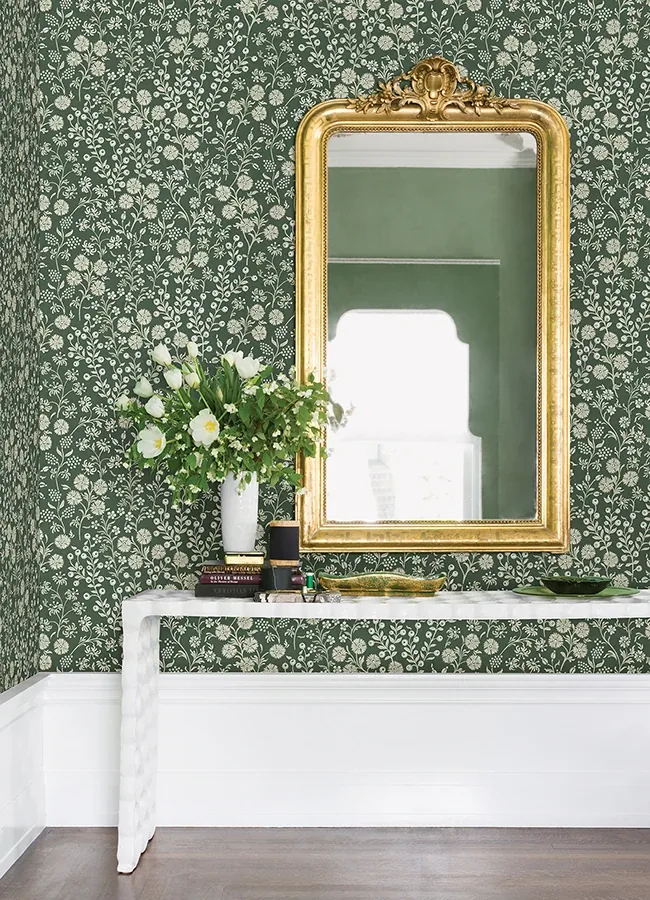 Brewster Home Fashions Liana Evergreen Trail Wallpaper - SKU 316048