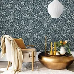 Brewster Home Fashions Liana Indigo Trail Wallpaper - SKU 316047