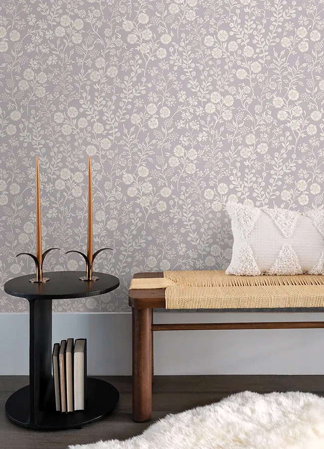 Brewster Home Fashions Liana Periwinkle Trail Wallpaper - SKU 316045