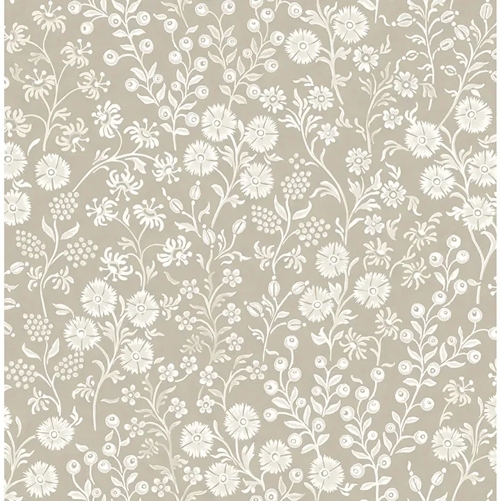 316041 | Liana Taupe Trail Wallpaper