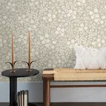 Brewster Home Fashions Liana Taupe Trail Wallpaper - SKU 316041