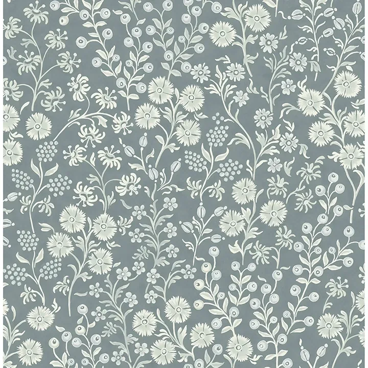 Brewster Home Fashions Liana Teal Trail Wallpaper - SKU 316046