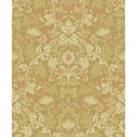Brewster Home Fashions Lila Gold Strawberry Floral Wallpaper - SKU 316006