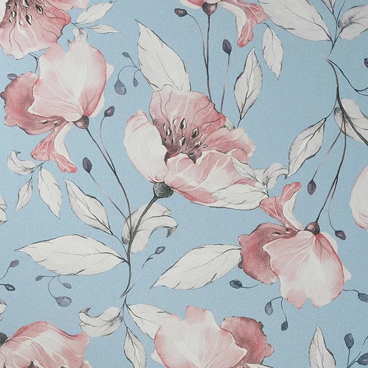 Brewster Home Fashions Lillian Pink Floral Wallpaper - SKU AH251902
