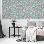 Brewster Home Fashions Lillian Pink Floral Wallpaper - SKU AH251902