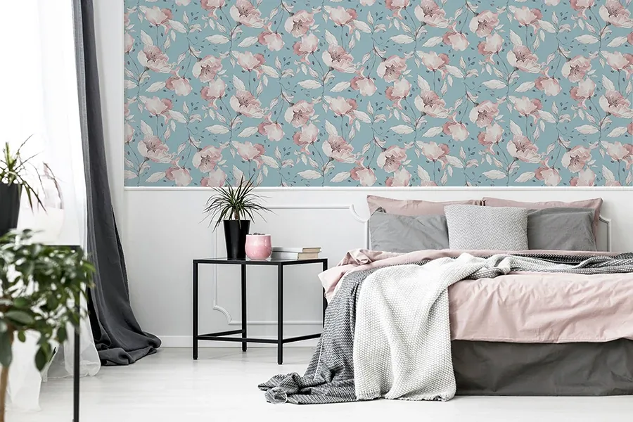 Brewster Home Fashions Lillian Pink Floral Wallpaper - SKU AH251902
