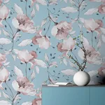 Brewster Home Fashions Lillian Pink Floral Wallpaper - SKU AH251902
