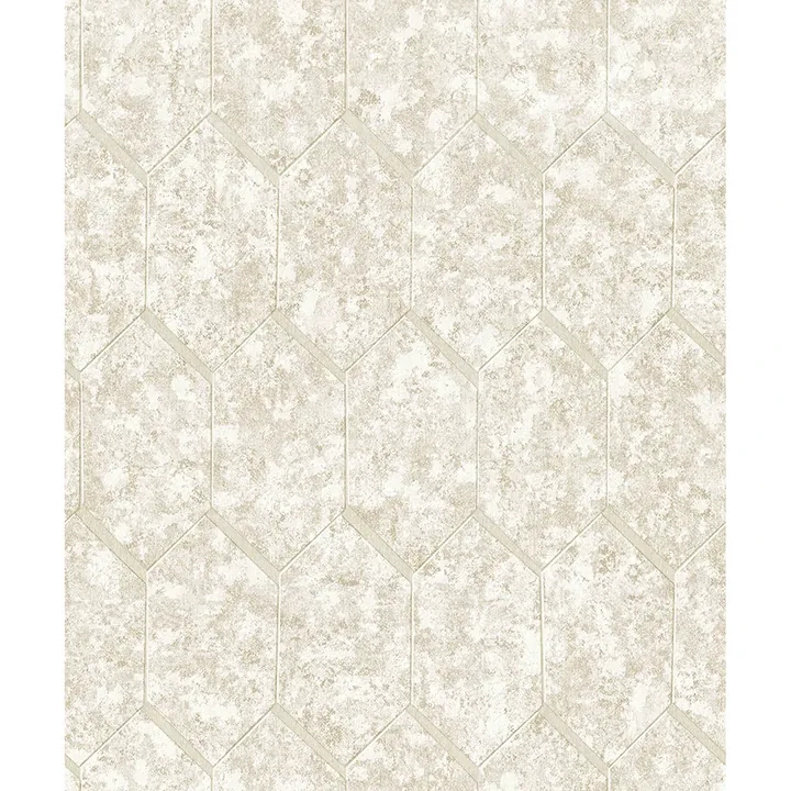 Brewster Home Fashions Limestone Beige Tile Wallpaper - SKU 4168-19902
