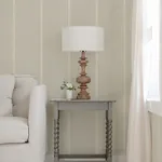 Brewster Home Fashions Linette Beige Fabric Stripe Wallpaper - SKU 4072-70070