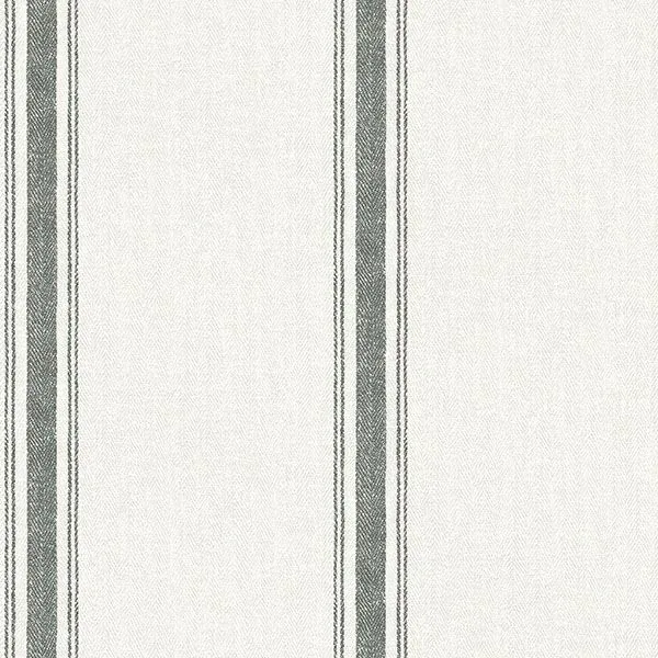3115-12461 | Linette Black Fabric Stripe Wallpaper